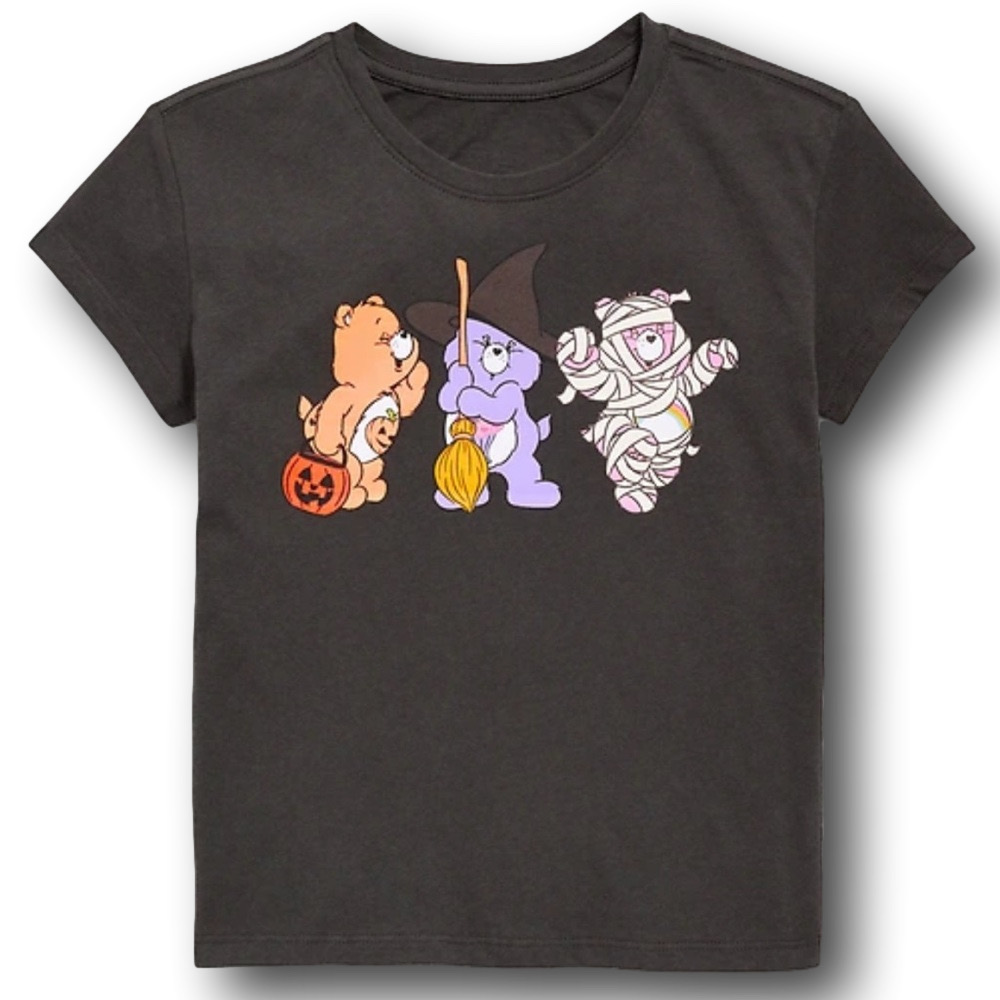 Kids Care Bears Halloween Graphic T-Shirt - Size Large 10/12 - NWT